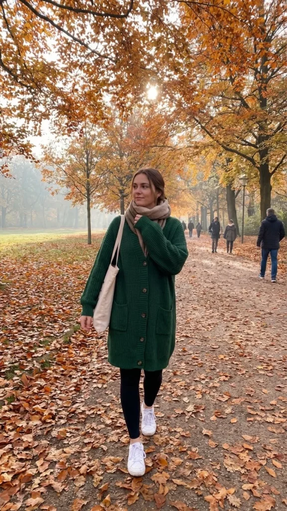 Cardigan Leggings Look