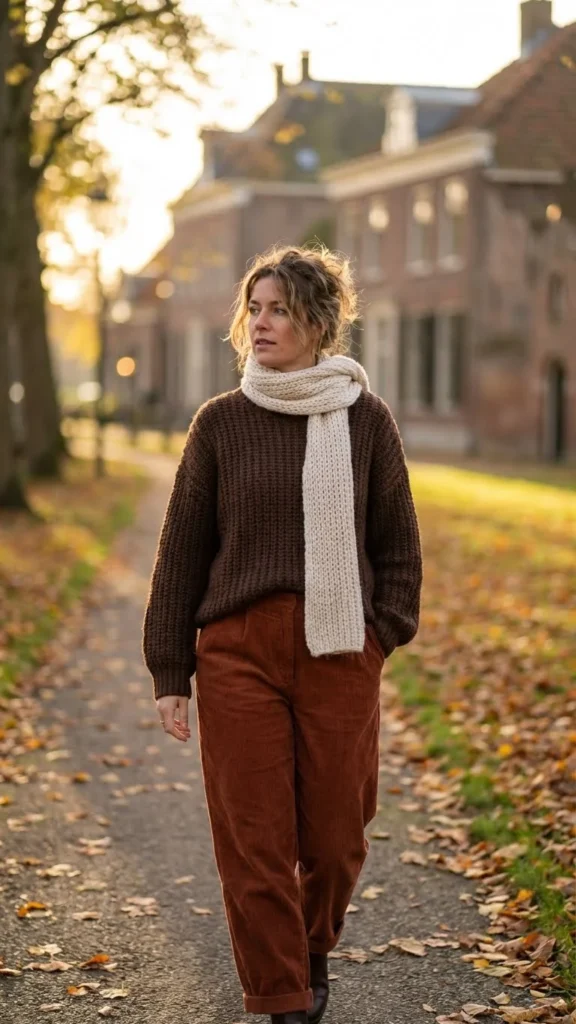 Chocolate Knit Outfit