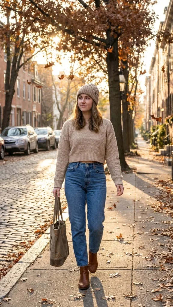 Cropped Sweater Look