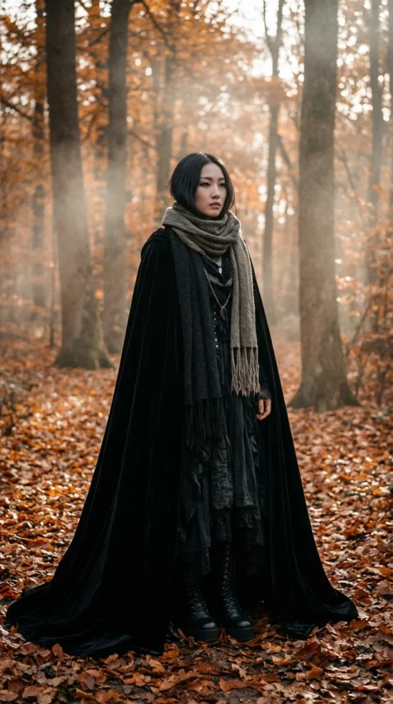 Dramatic Cape Outfit