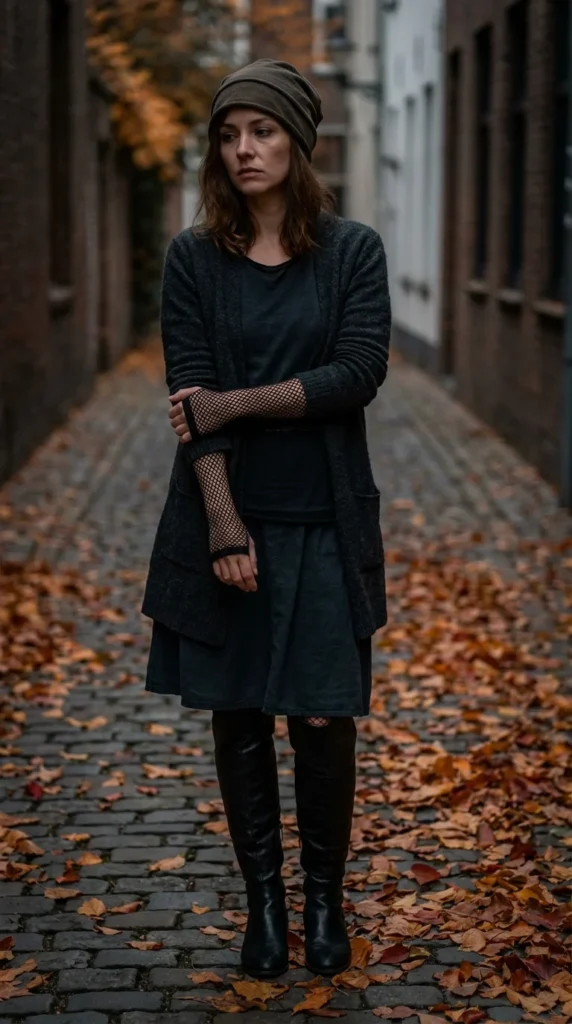 Fishnet Layered Outfit