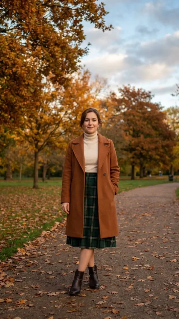 Plaid Skirt Ensemble