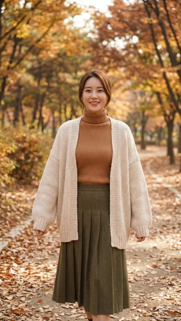 Turtleneck Cardigan Style