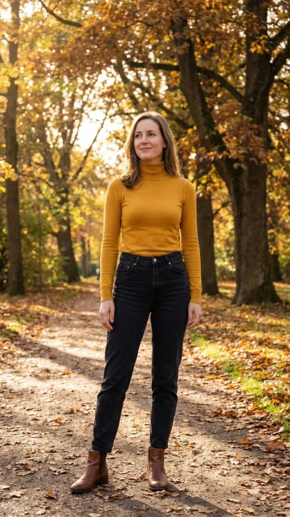 Turtleneck Sweater Look