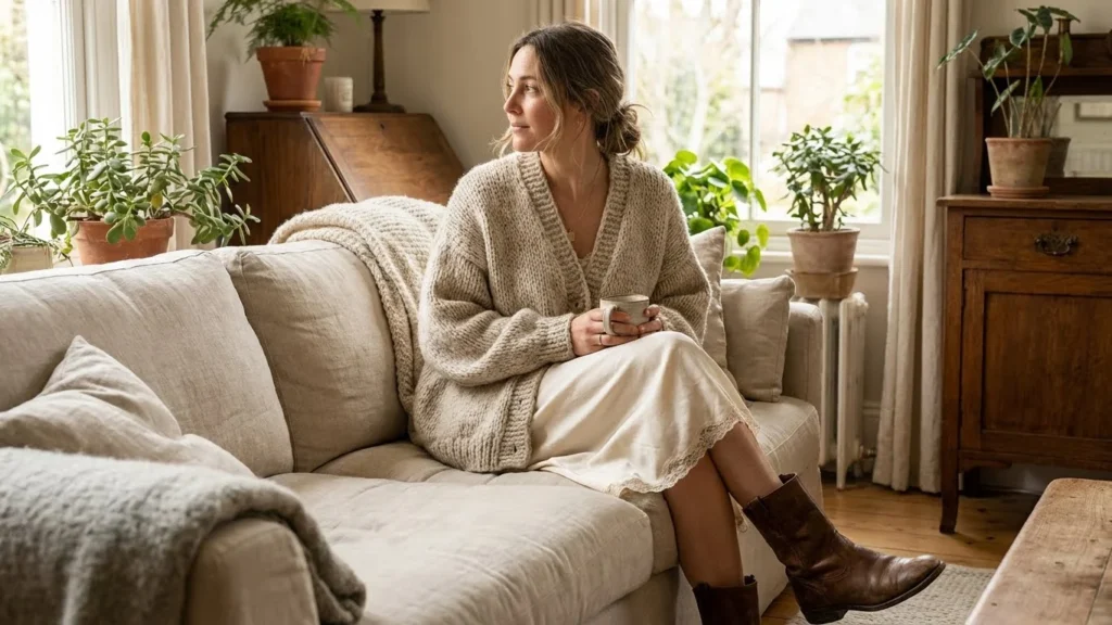 Layered Over Slip Skirt