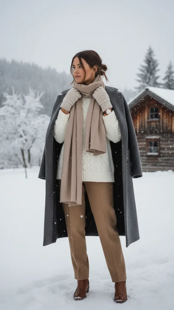 Cable Knit Winter Outfit