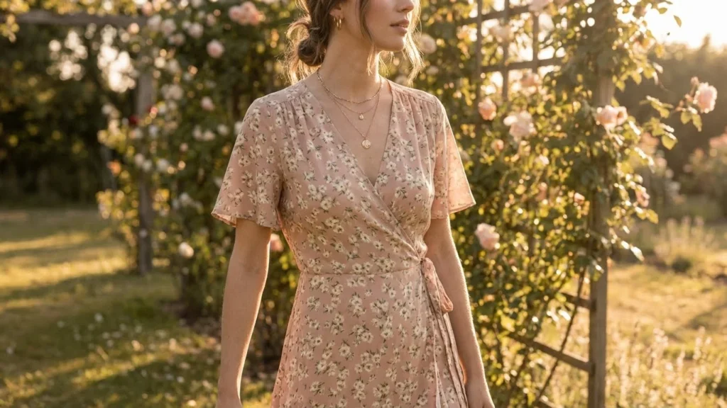 Floral Wrap Dress
