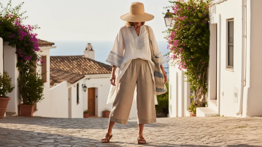 Linen Culotte Combo