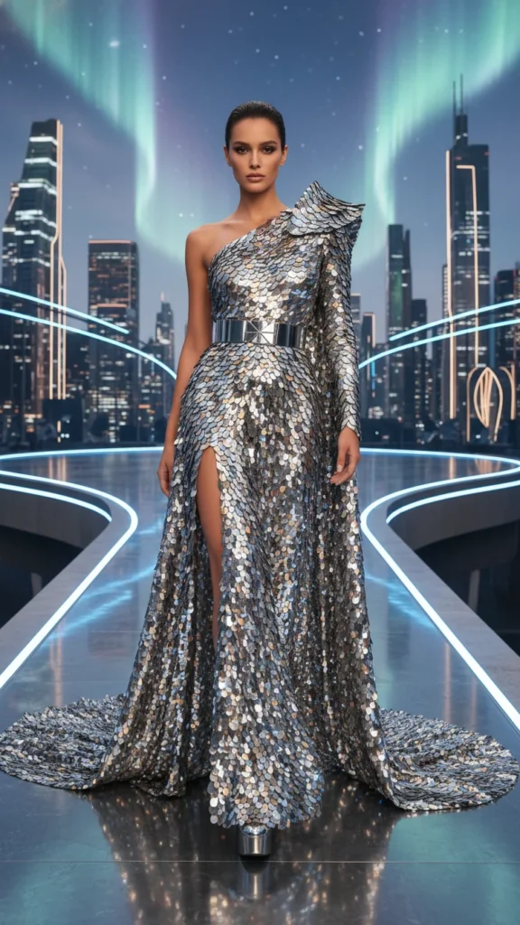 Metallic Statement Dress