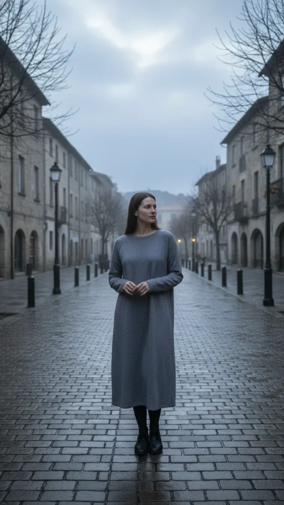 Morning Modest Midi Dress