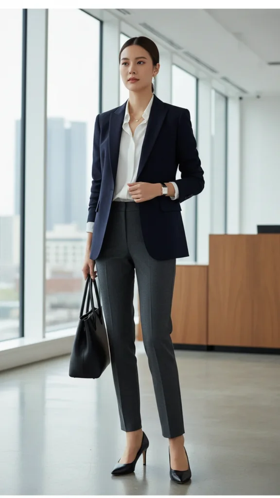 Navy Blazer Look