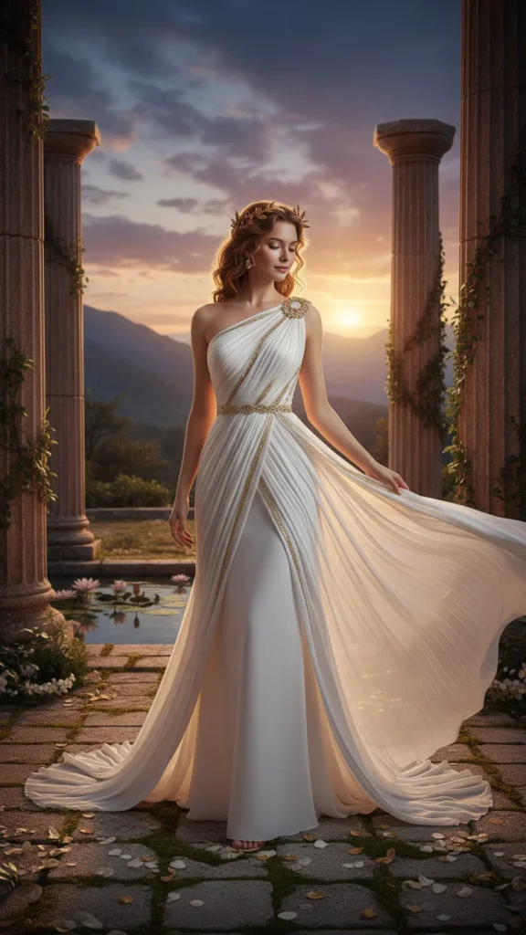 One Shoulder Goddess Dress