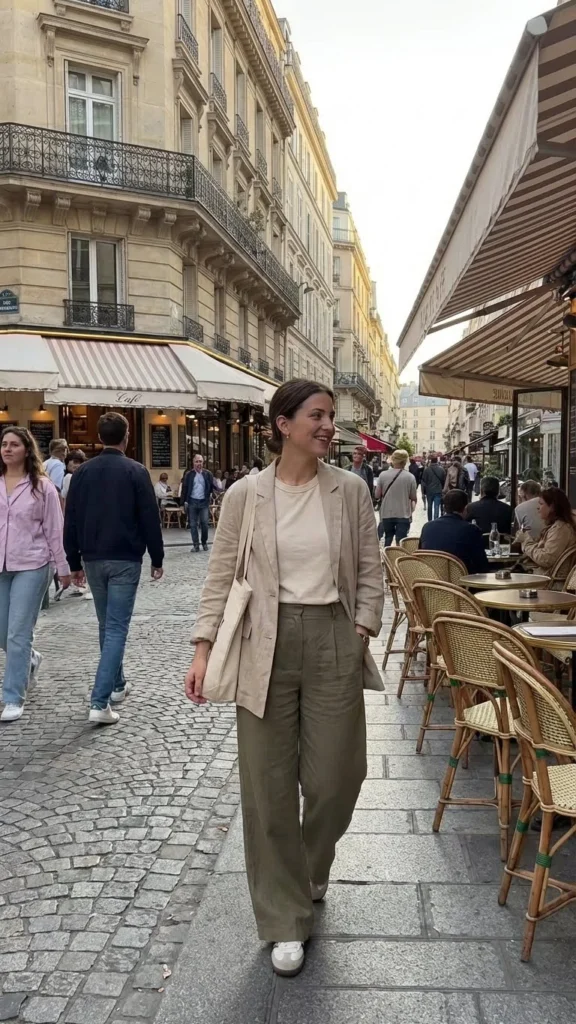 Relaxed Cafe Stroll Style