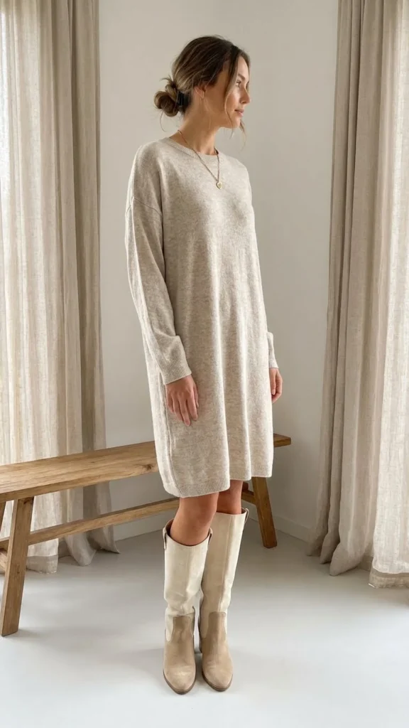 Soft Neutral Dress