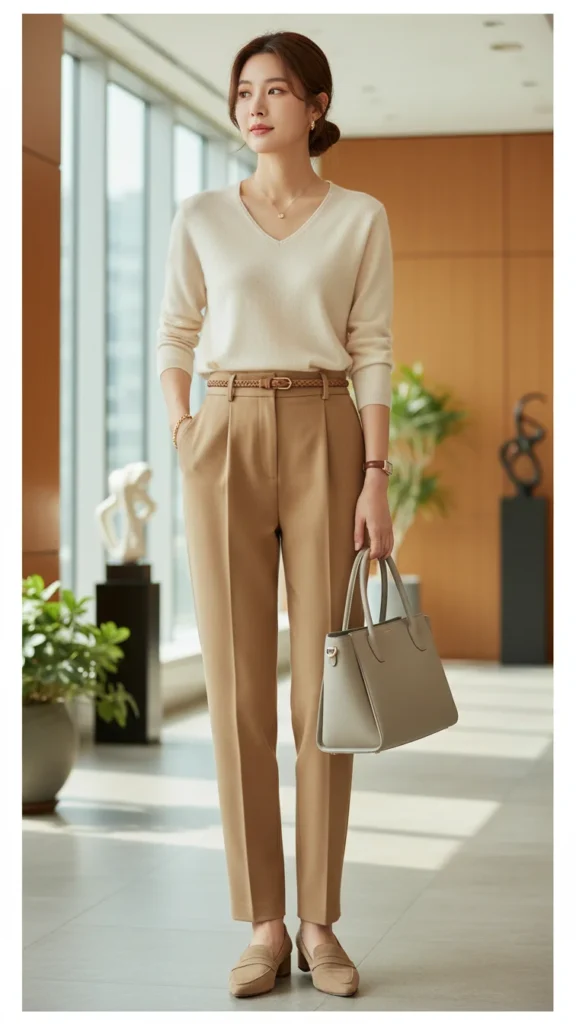  V Neck Slacks Fit